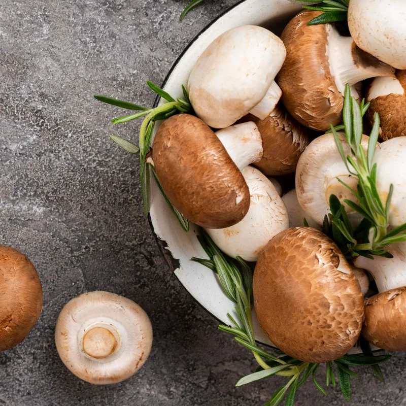 Grzyby, zioła, kiełki