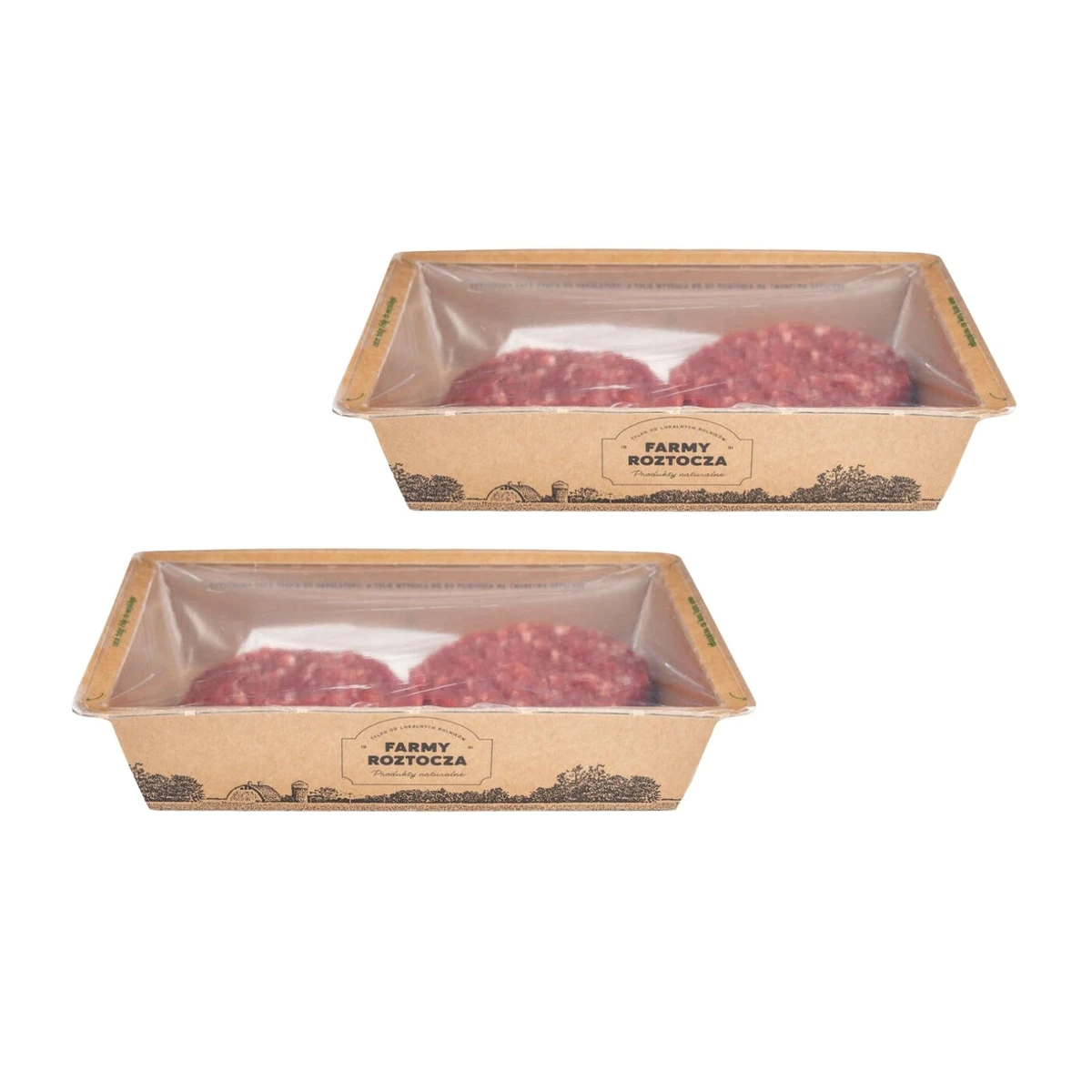Zestaw mięsa Bio: 2 opakowania burger wołowy, Farmy Roztocza