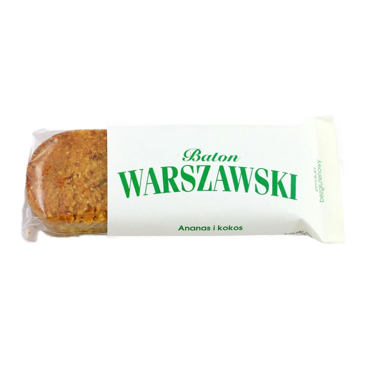 Baton ananas i kokos, bezglutenowy, Baton Warszawski
