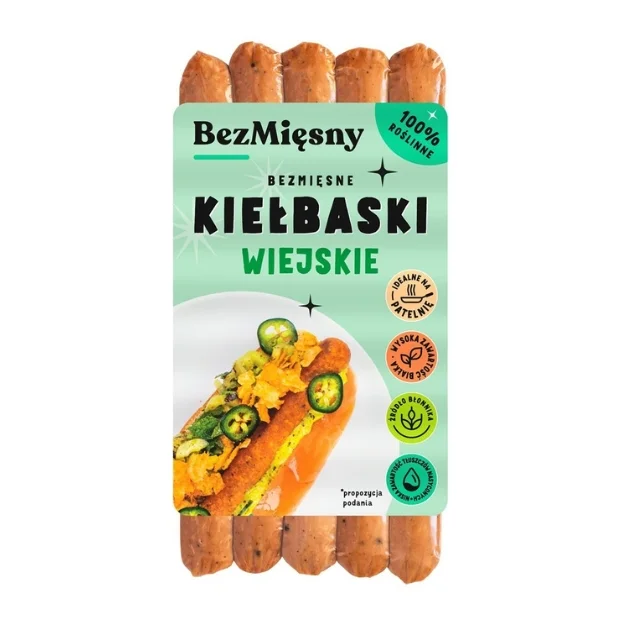  Bezmięsne kiełbaski wiejskie, 180g, BezMięsny 