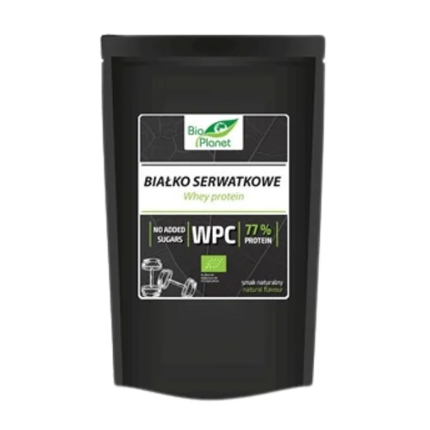 Białko serwatkowe naturalne (wpc 77) Bio, 500 g, Bio Planet