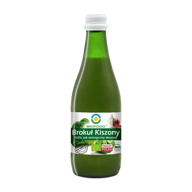 Brokuł kiszony sok 100% Bio, 300 ml, Biofood