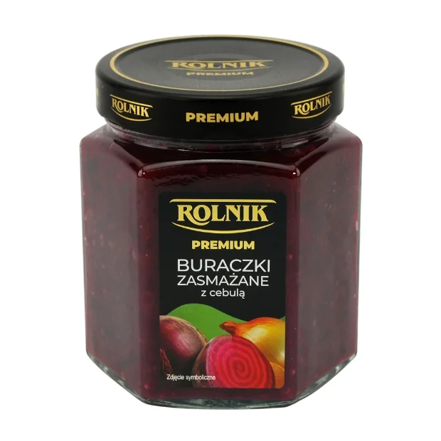 Buraczki zasmażane z cebulką, 540 g, Rolnik