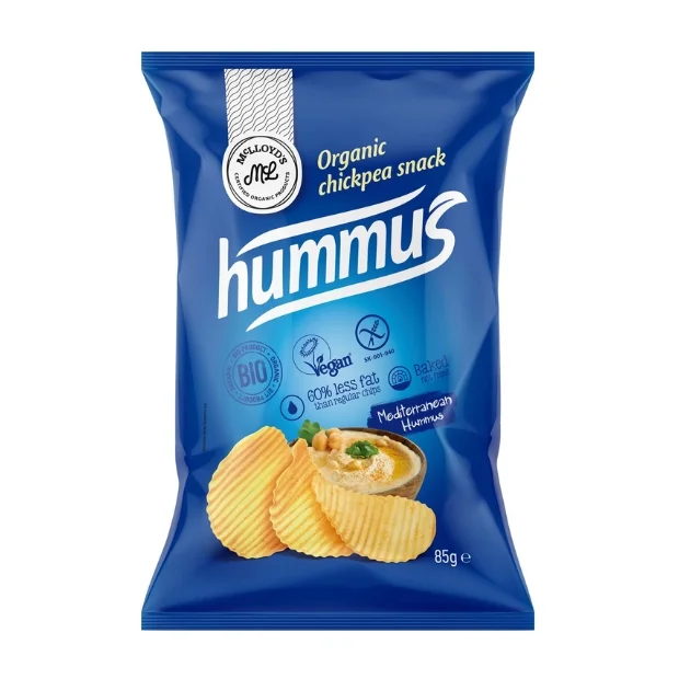 Chipsy z ciecierzycy o smaku hummusu bez glutenu Bio, 85 g, McLloyd's 