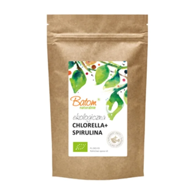 Chlorella + spirulina Bio, 500 tabletek, Batom