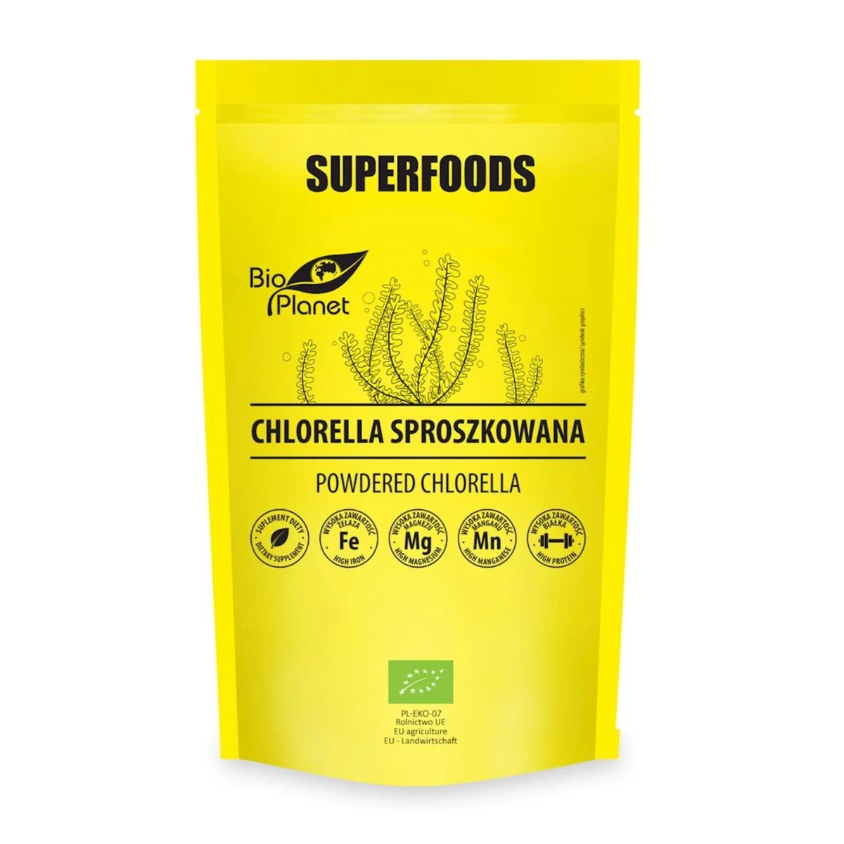 Chlorella sproszkowana Bio, 200g, Bio Planet