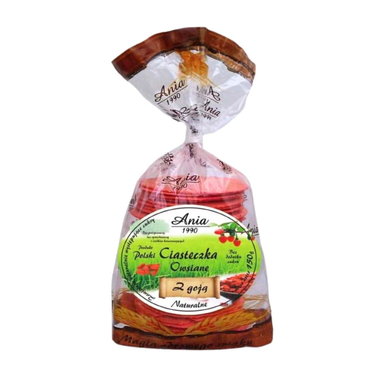 Ciasteczka owsiane z jagodami goji bez dodatku cukru, Ania   