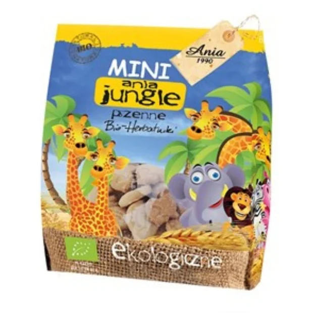 Ciastka Mini Jungle Bio, 100 g, Bio Ania