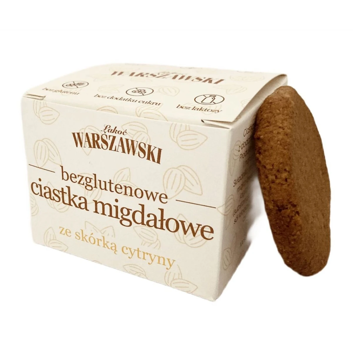 Ciastka migdałowe ze skórką cytryny bezglutenowe, Baton Warszawski