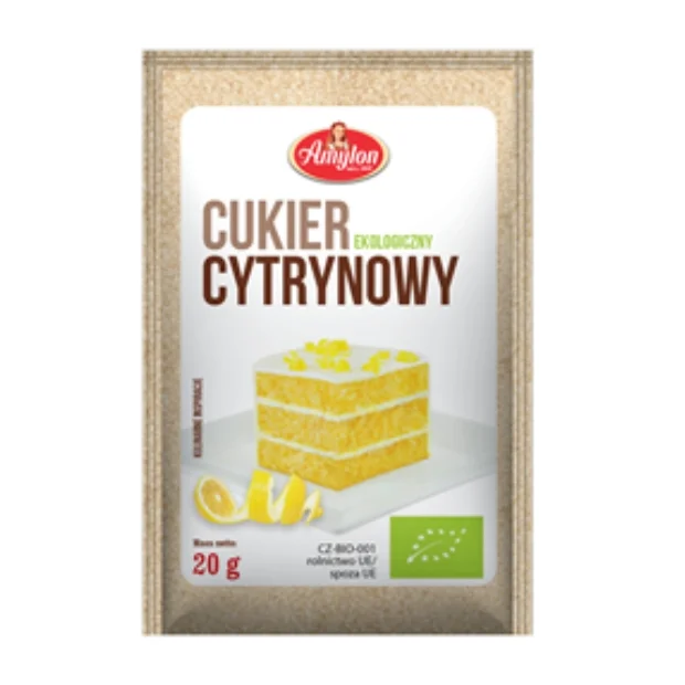 Cukier cytrynowy bezglutenowy Bio, 20 g, Amylon