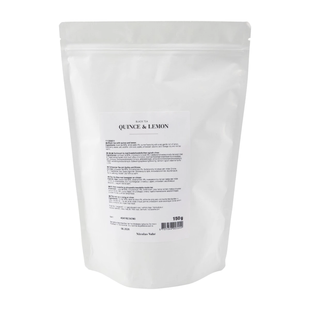 Czarna herbata pigwa i cytryna, 150g, Nicolas Vahé 