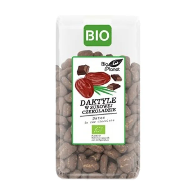 Daktyle w surowej czekoladzie Bio, 250 g, Bio Planet 
