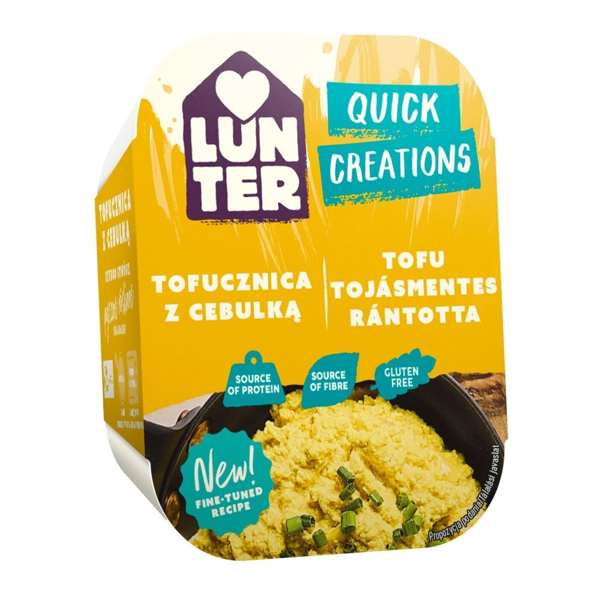 Danie tofucznica z cebulką, Lunter 
