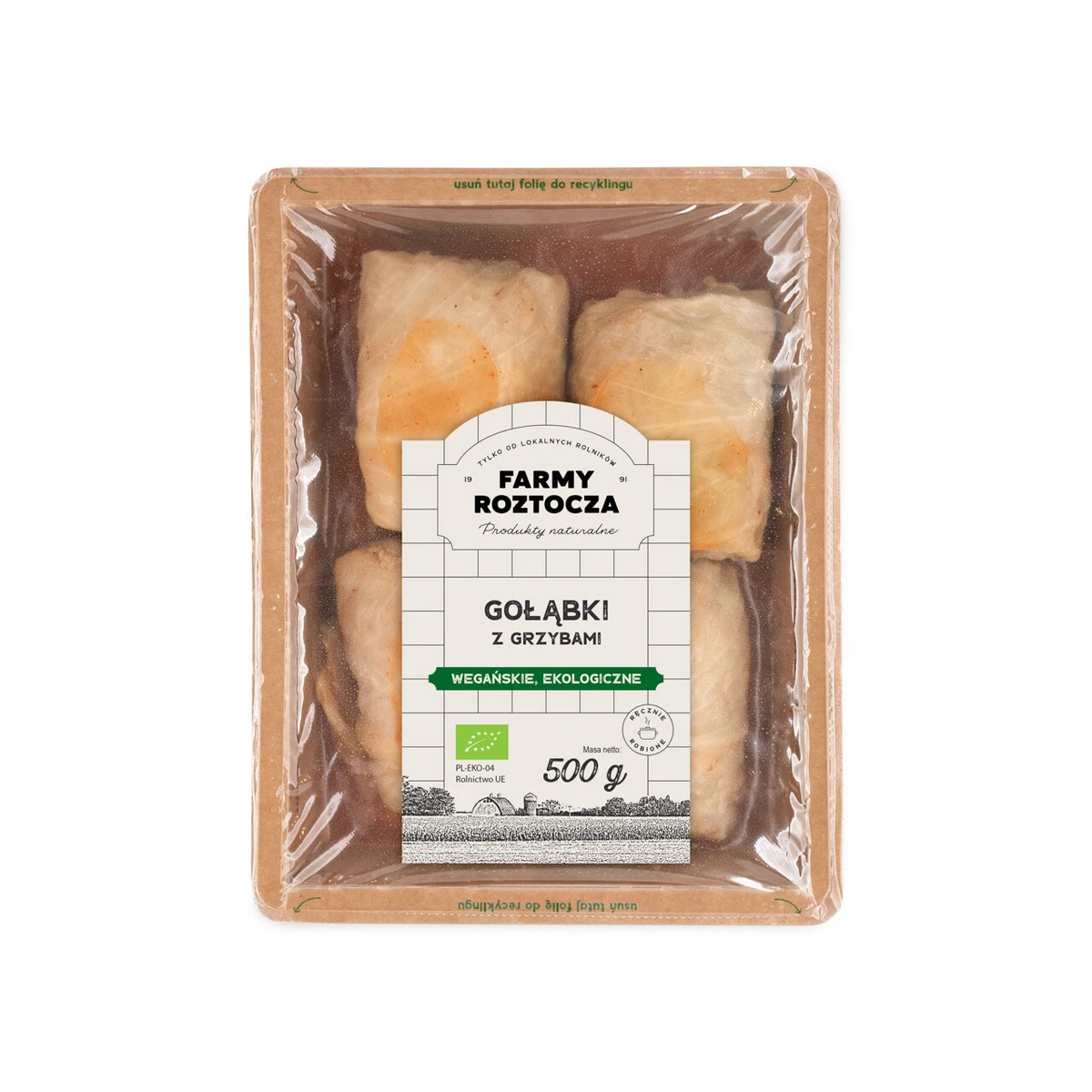 Wegańskie gołąbki z grzybami Bio, Farmy Roztocza
