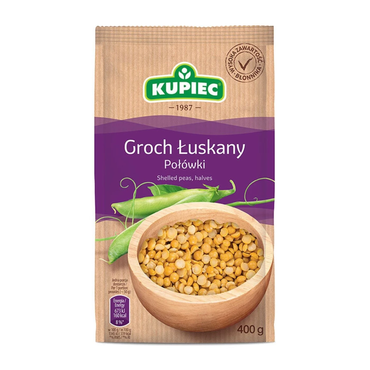Groch łuskany połówki, Kupiec