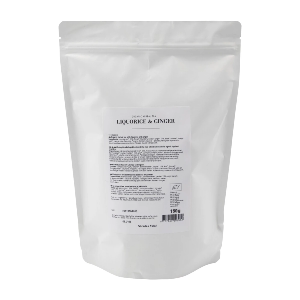 Herbata ziołowa lukrecja i imbir, 150g, Nicolas Vahé