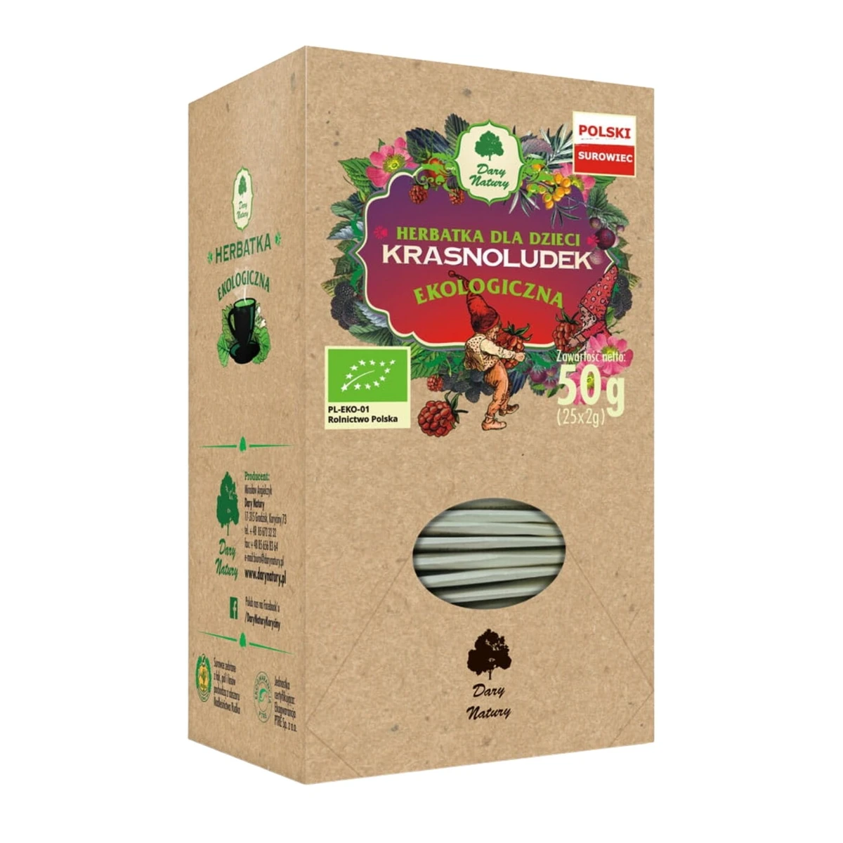 Herbatka dla dzieci Krasnoludek Bio, Dary Natury