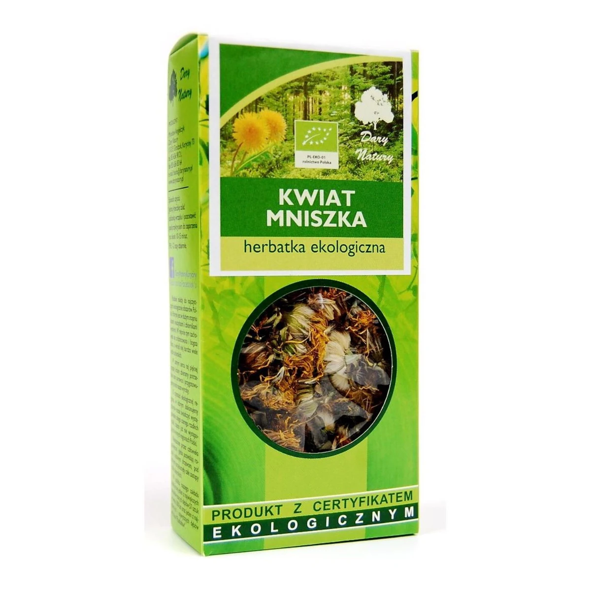 Herbatka kwiat mniszka Bio, Dary Natury  