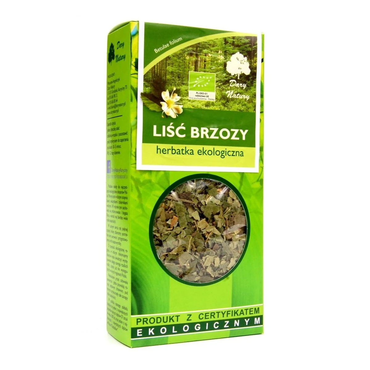 Herbatka liść brzozy Bio, Dary Natury 