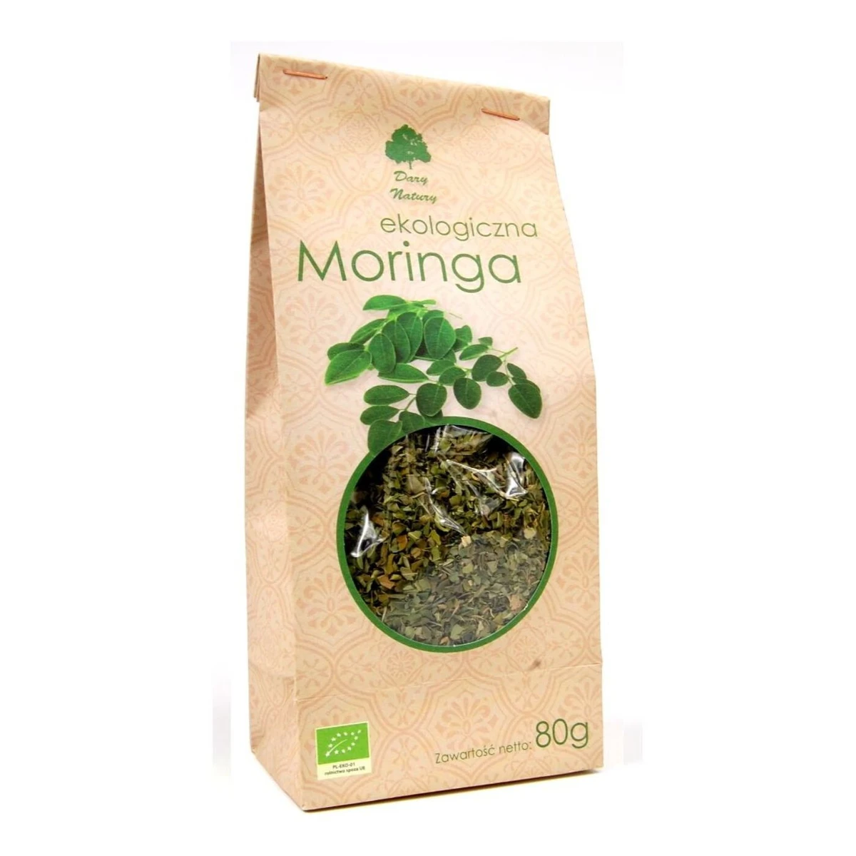 Herbatka liść moringi Bio, 25g, Dary Natury 