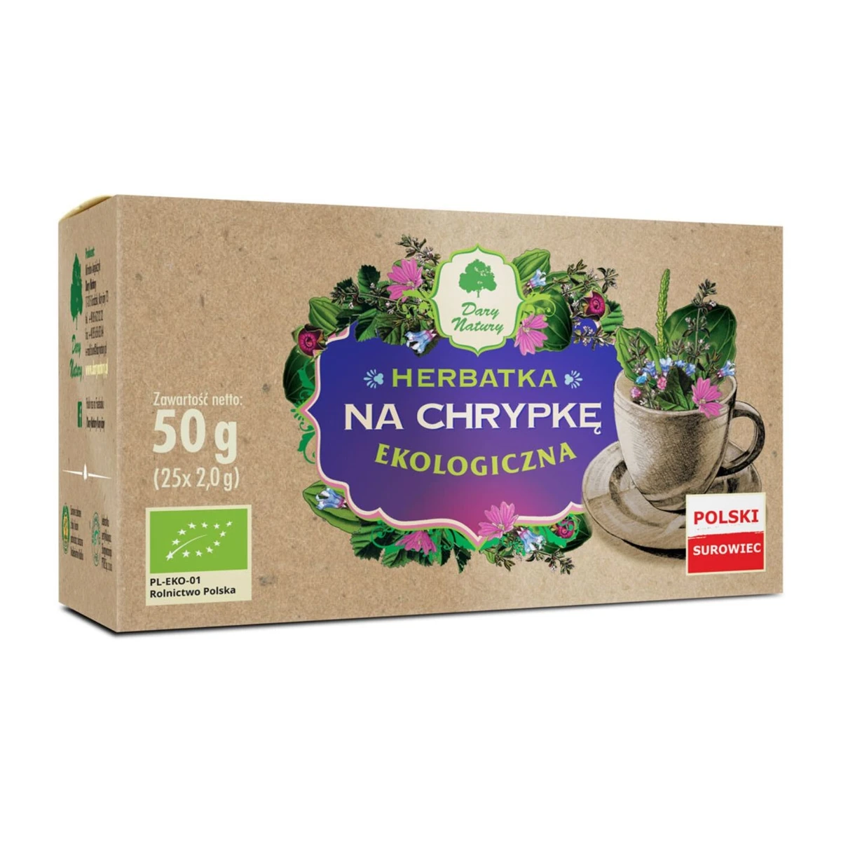 Herbatka na chrypkę Bio, Dary Natury 