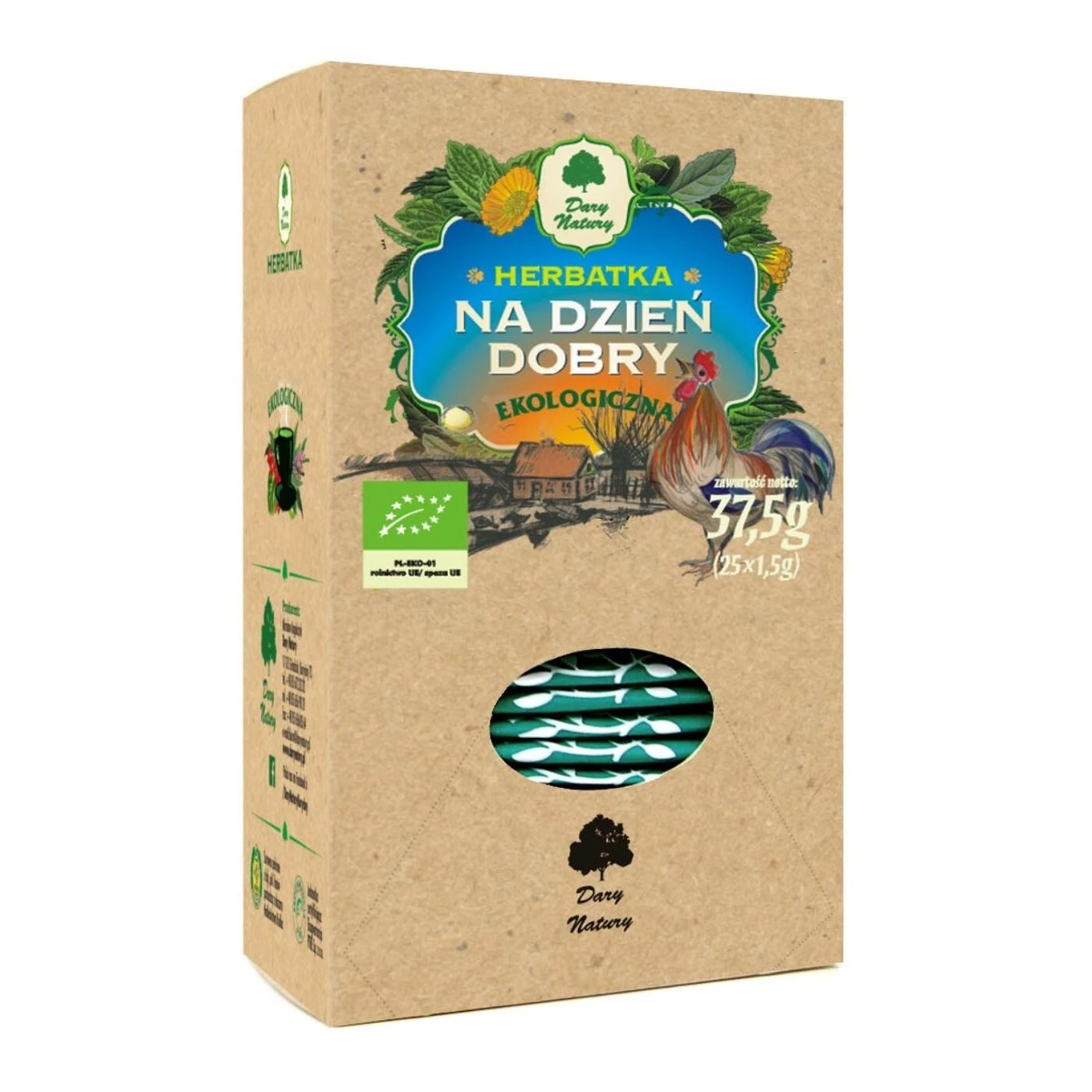 Herbatka na dzień dobry Bio, saszetki, Dary Natury 