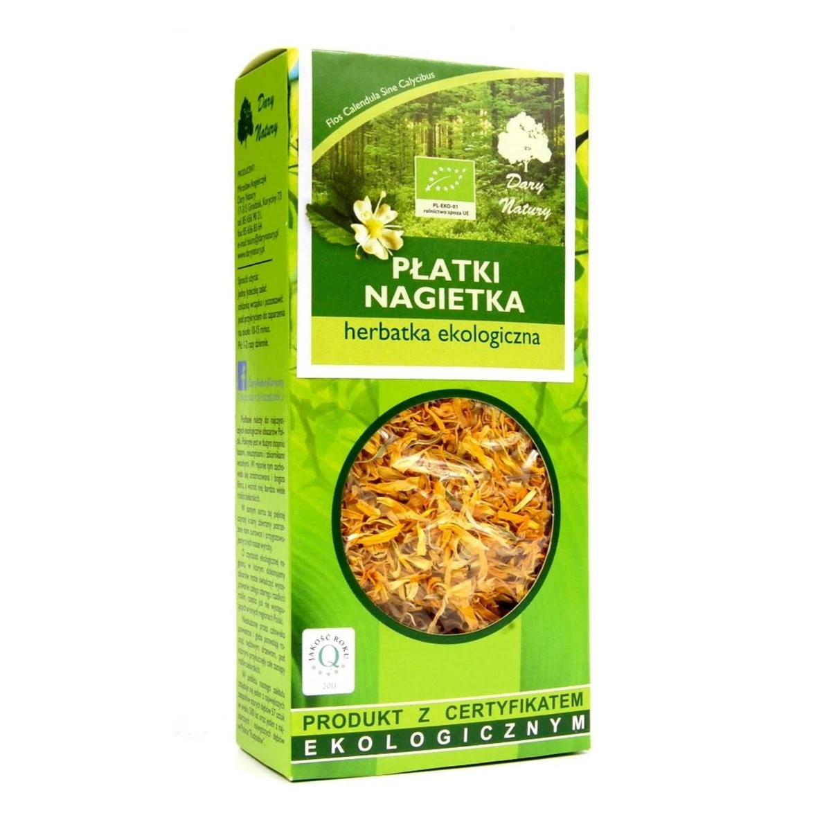 Herbatka płatki nagietka Bio, Dary Natury