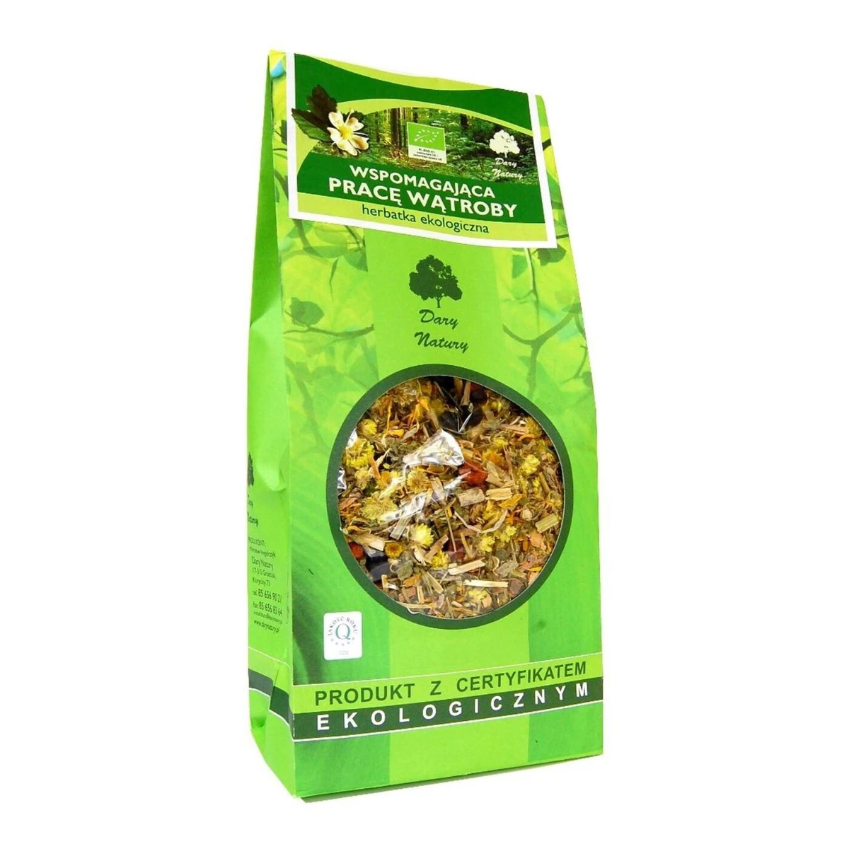 Herbatka wspomagająca pracę wątroby Bio, 200g, Dary Natury