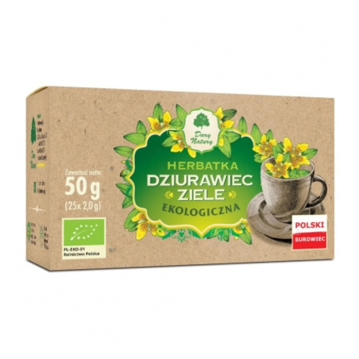 Herbatka ziele dziurawca Bio, saszetki Dary Natury