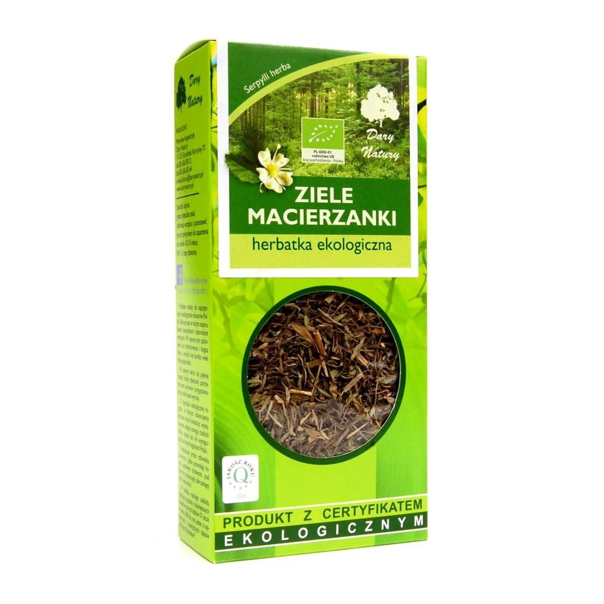 Herbatka ziele macierzanki Bio, Dary Natury