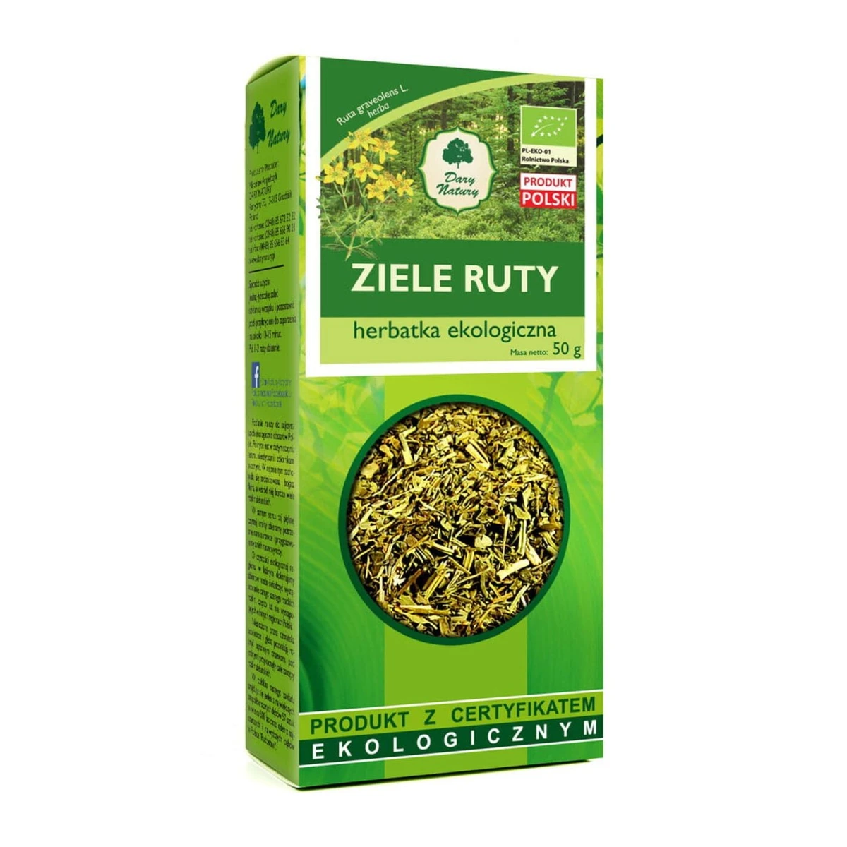 Herbatka ziele ruty Bio, Dary Natury