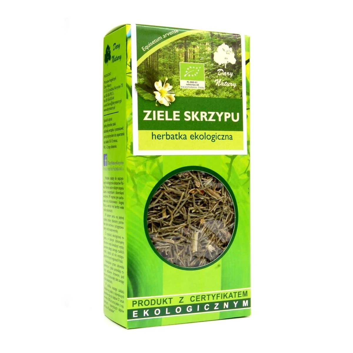 Herbatka ziele skrzypu Bio, 25g, Dary Natury