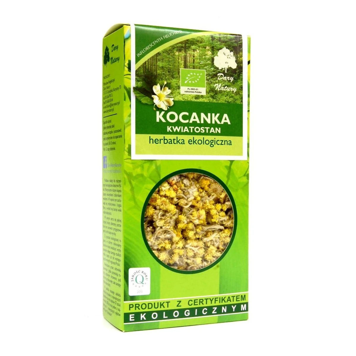 Herbatka z kwiatostanu kocanki Bio, Dary Natury