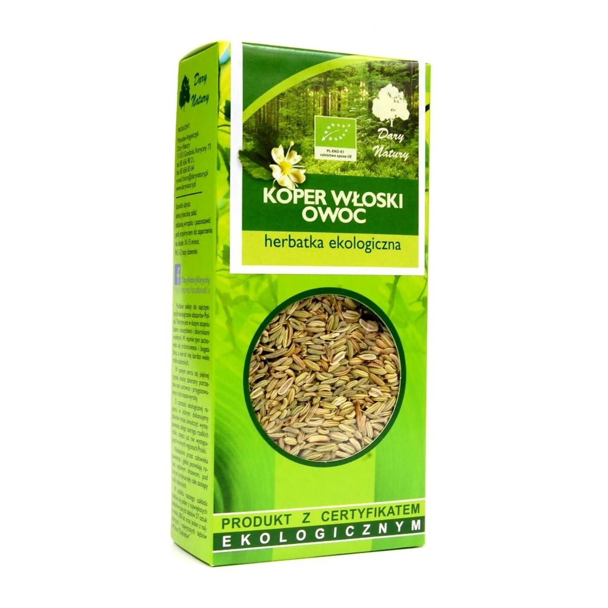 Herbatka z owocu kopru włoskiego Bio, Dary Natury