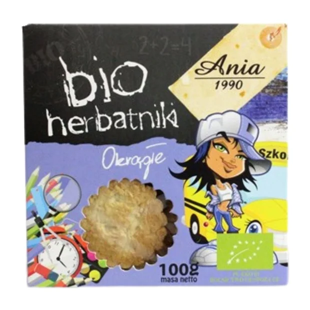 Herbatniki okrągłe Bio, 100 g, Bio Ania