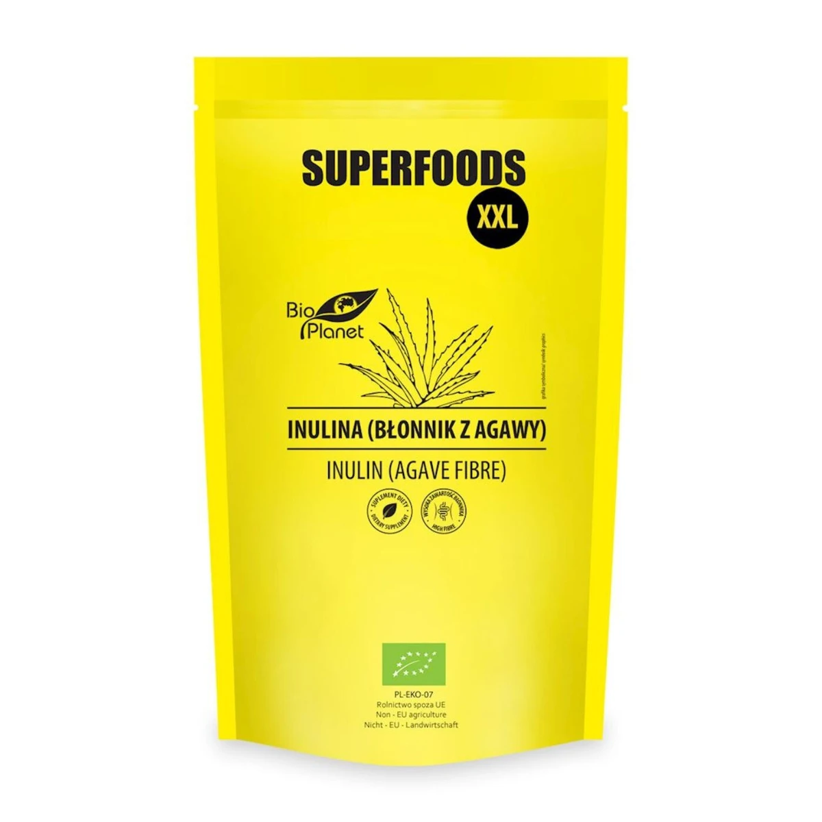 Inulina (błonnik z agawy) Bio, 600g, Bio Planet
