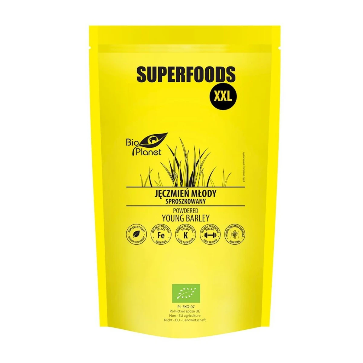 Jęczmień młody sproszkowany Bio, 400g, Bio Planet