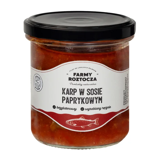 Karp w sosie paprykowym, 300 g, Farmy Roztocza