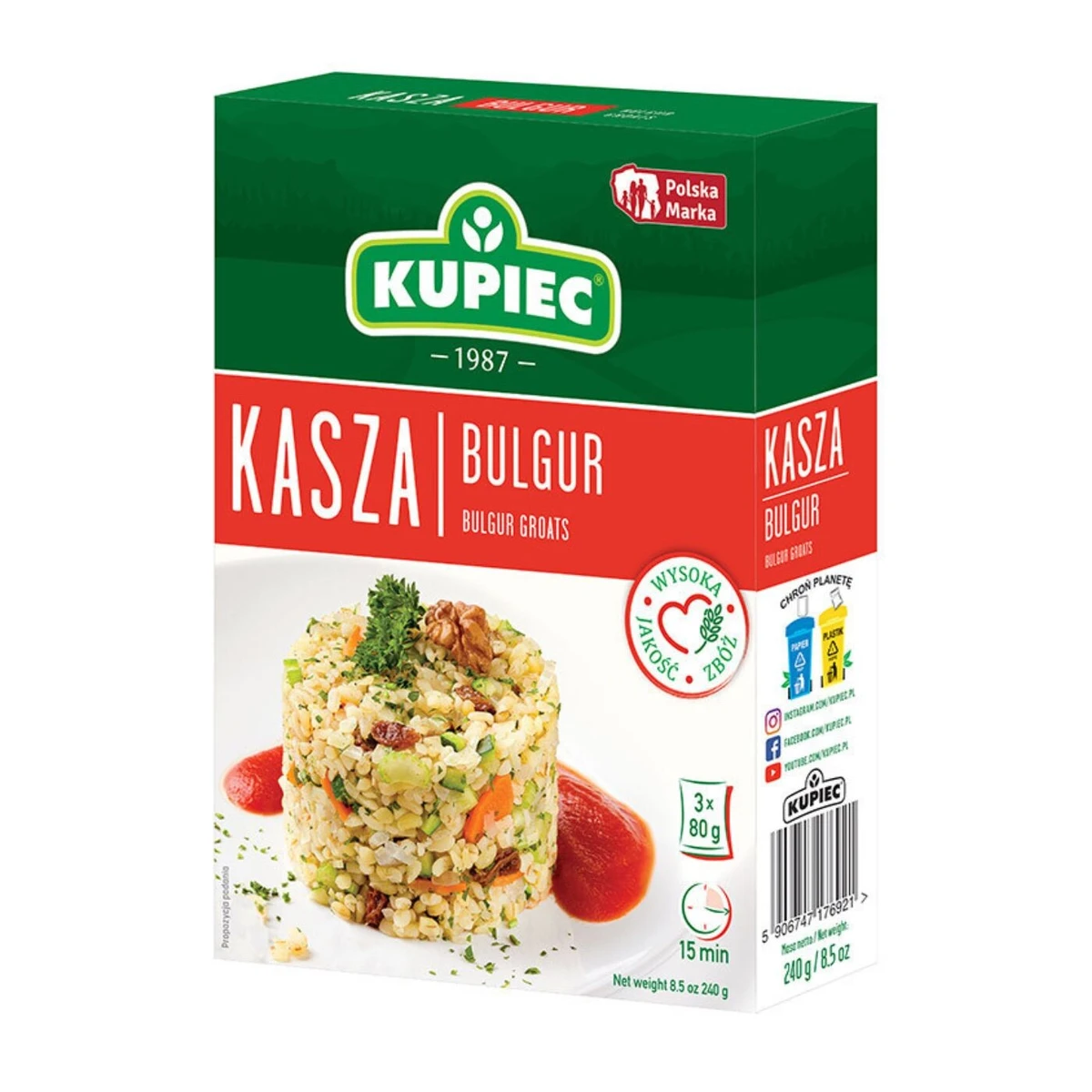 Kasza bulgur, saszetki, Kupiec