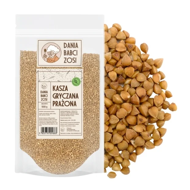 Kasza gryczana prażona palona, 1 kg, Dania Babci Zosi 