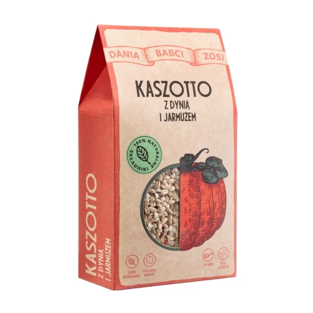 Kaszotto z dynią i jarmużem 100% naturalny skład, 200 g, Dania Babci Zosi