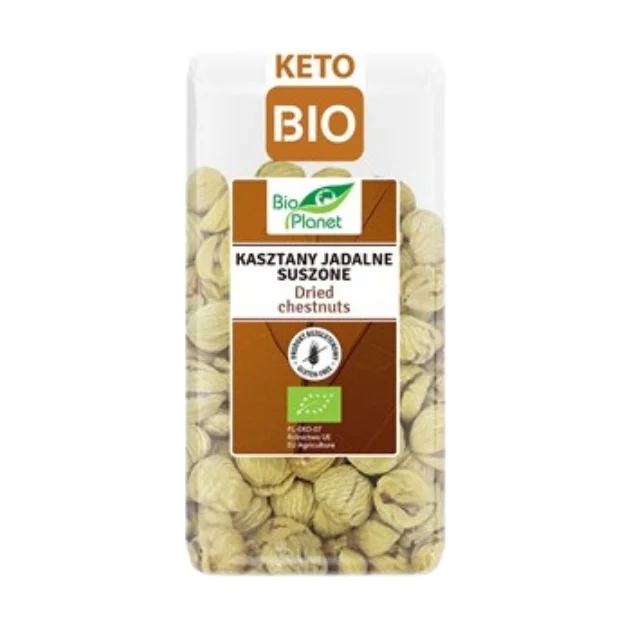 Kasztany jadalne suszone bezglutenowe Bio, 400 g, Bio Planet