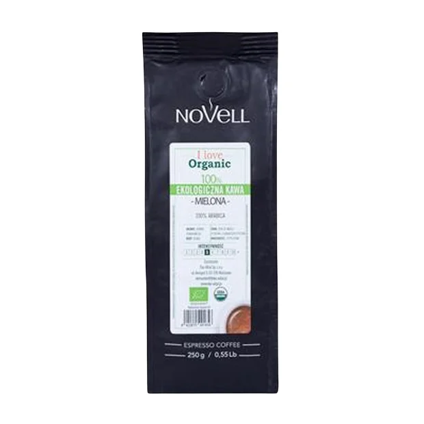 Kawa mielona I love Organic Bio, 250 g, Cafes Novell