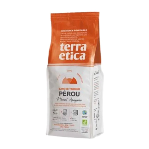 Kawa mielona arabica 100 % Peru Fair Trade Bio, 250 g, Terra Etica  
