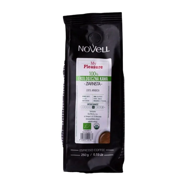 Kawa ziarnista My Pleasure Bio, 250 g, Cafes Novell