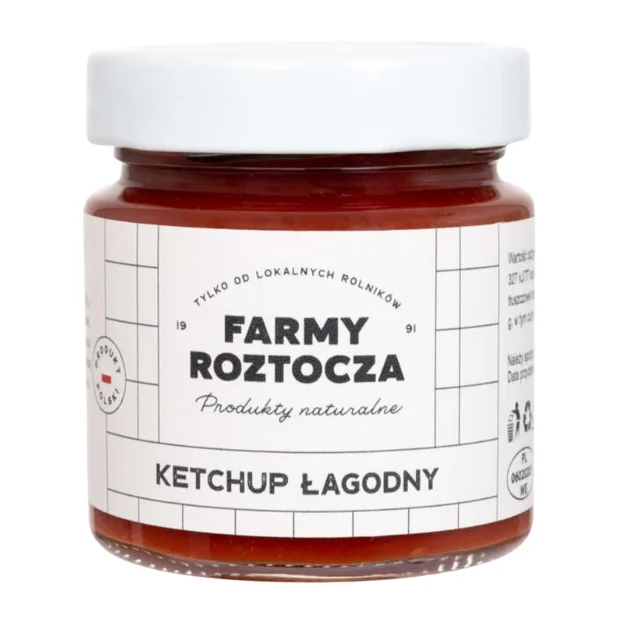Ketchup łagodny Bio, 220 g, Farmy Roztocza