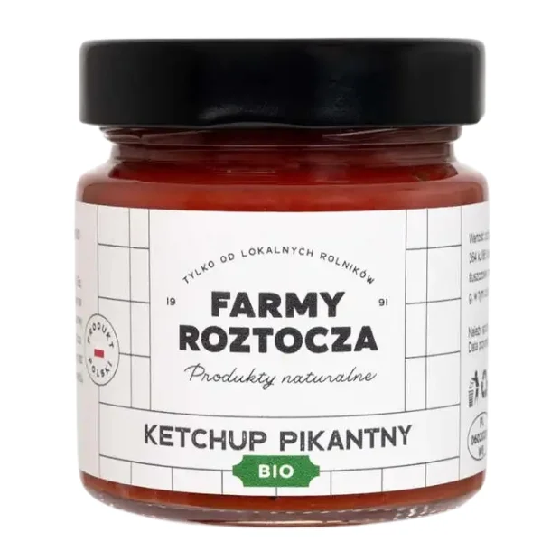 Ketchup pikantny Bio, 220 g, Farmy Roztocza