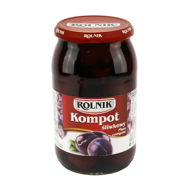 Kompot śliwkowy, 900 ml, Rolnik