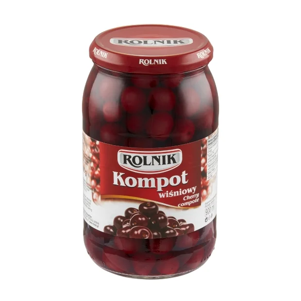 Kompot wiśniowy, 900 ml, Rolnik