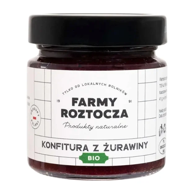 Konfitura z żurawiny Bio, 240 g, Farmy Roztocza
